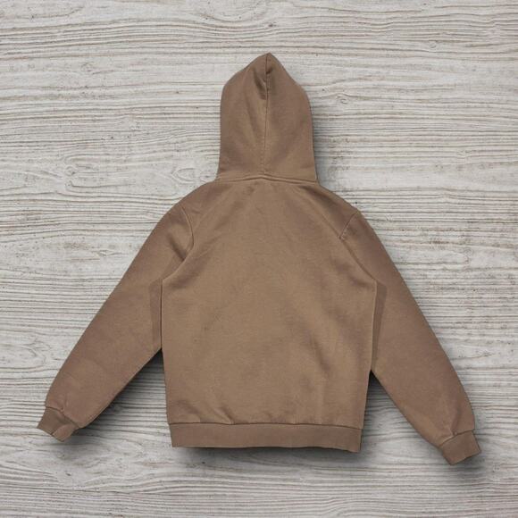 ★ GUESS Los Angeles Chest Logo Light Brown Embroidered Hoodie ★ - Picture 3 of 8